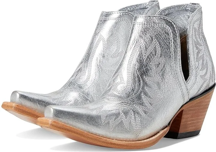 Ariat Dixon Women's Bootsie Cowboy Women's Boots Silver Shine : 5.5 B - Medium, Leather