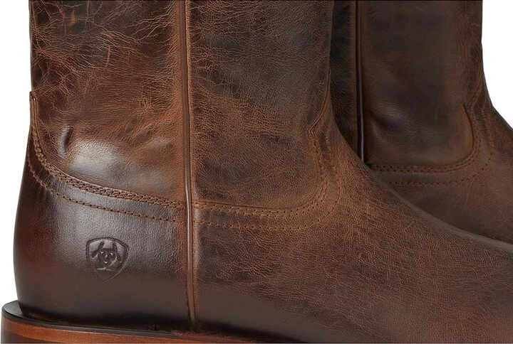 Ariat Downtown Western Boots Men's Shoes Loco Brown : 10.5 EE - Wide, Leather - Image 7