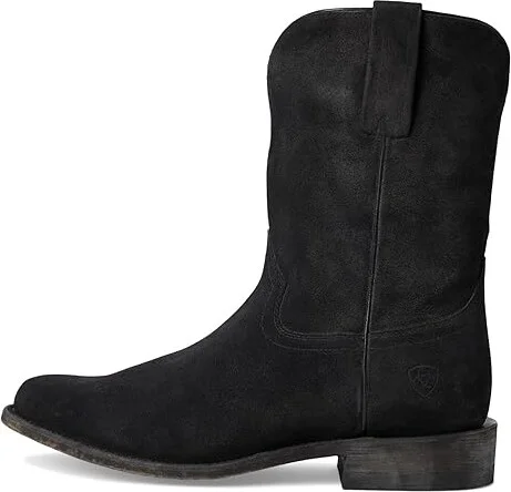 Ariat Downtown Western Boots Men's Shoes Stonewashed Black Suede : 9 D - Medium, Leather - Image 6