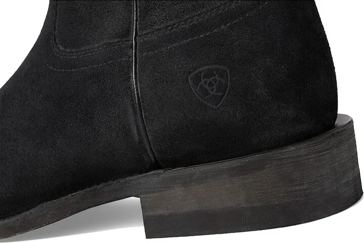 Ariat Downtown Western Boots Men's Shoes Stonewashed Black Suede : 9 D - Medium, Leather - Image 7