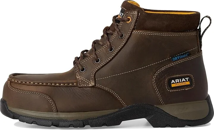 Ariat Edge LTE Chukka Waterproof Composite Toe Men's Work Boots Dark Brown : 7 D - Medium, Leather - Image 7