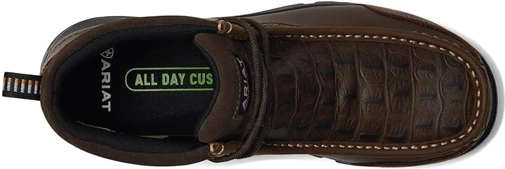 Ariat Edge LTE Moc Composite Toe Work Boot Men's Boots Brown/Brown Croco Print : 7 D - Medium, Leather - Image 2