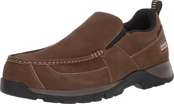 Ariat Edge LTE Slip-On SD Men's Shoes Dark Brown : 7 D - Medium, Full Grain leather - Image 2