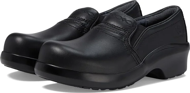 Ariat Expert Safety Clog Composite Toe Women's Slip on Shoes Black : 6.5 B - Medium, Full Grain leather