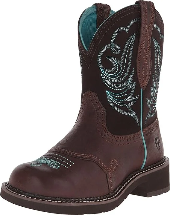 Ariat Fatbaby Heritage Dapper Cowboy Women's Boots Royal Chocolate/Fudge : 7 B - Medium, Leather/Suede - Image 2