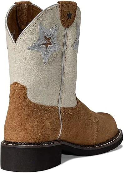 Ariat Fatbaby Heritage Star Western Women's Boots Cowboy Women's Boots Dark Tan Suede : 5.5 B - Medium, Leather - Image 4