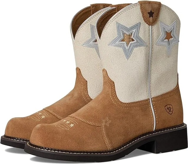Ariat Fatbaby Heritage Star Western Women's Boots Cowboy Women's Boots Dark Tan Suede : 5.5 B - Medium, Leather