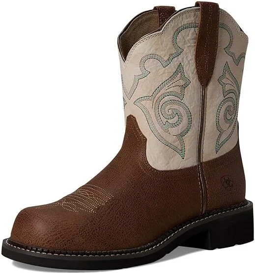Ariat Fatbaby Heritage Tess Western Boot Women's Shoes Tortuga/Crema : 5.5 B - Medium, Leather - Image 5