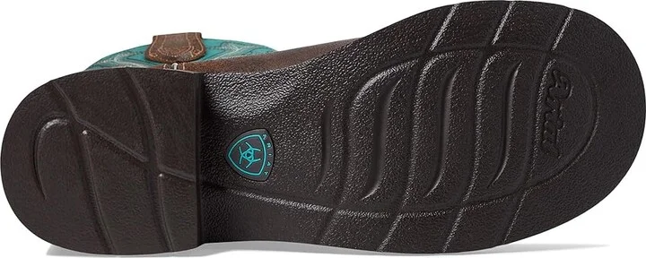 Ariat Fatbaby Heritage Western Boot Women's Boots Worn Hickory/Shamrock : 5.5 B - Medium, Leather - Image 3