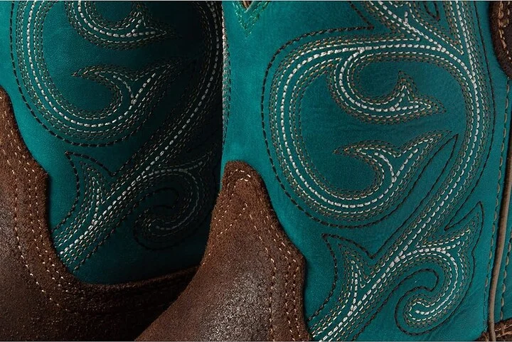 Ariat Fatbaby Heritage Western Boot Women's Boots Worn Hickory/Shamrock : 5.5 B - Medium, Leather - Image 5