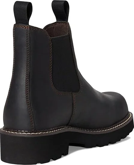 Ariat Fatbaby Twin Gore Western Boots Women's Shoes Black Deertan : 5.5 B - Medium, Leather - Image 4