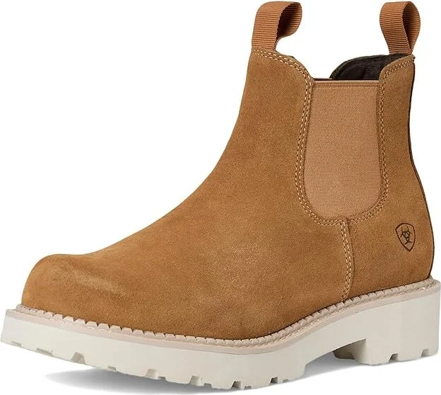 Ariat Fatbaby Twin Gore Western Boots Women's Shoes Wheat Suede : 6.5 C - Wide, Leather - Image 5