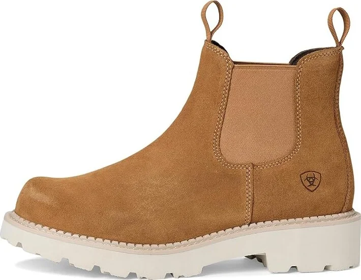 Ariat Fatbaby Twin Gore Western Boots Women's Shoes Wheat Suede : 6.5 C - Wide, Leather - Image 6