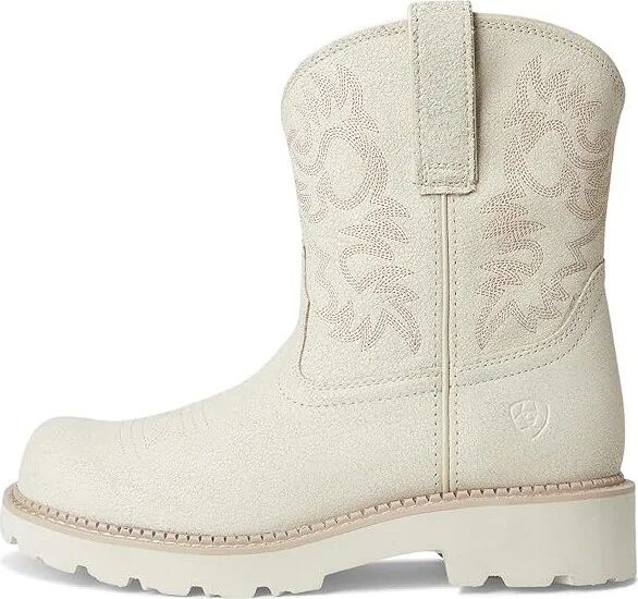 Ariat Fatbaby Western Boots Women's Shoes Distressed Ivory : 8 B - Medium, Leather - Image 6