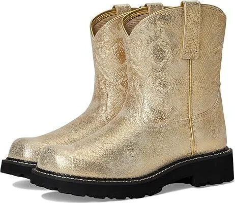Ariat Fatbaby Western Boots Women's Shoes Gilded Lizard Emboss : 8.5 B - Medium