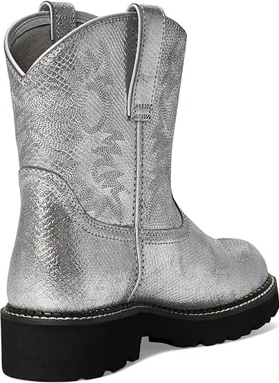 Ariat Fatbaby Western Boots Women's Shoes Gunmetal Lizard Emboss : 6.5 B - Medium - Image 4