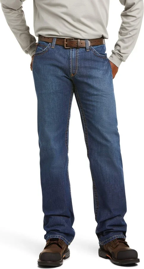 Ariat Flame Resistant M4 Low Rise Basic Boot Cut Jean – Men’s Durable Work Jeans