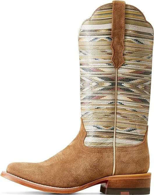 Ariat Frontier Chimayo Western Boot Women's Boots Dijon Roughout : 5.5 B - Medium, Leather - Image 6