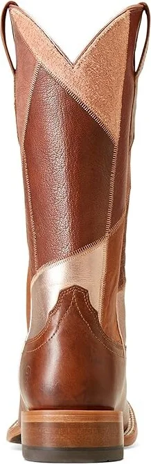 Ariat Frontier Patchwork Western Boot Women's Shoes Dapper Tan : 5.5 B - Medium, Leather - Image 3