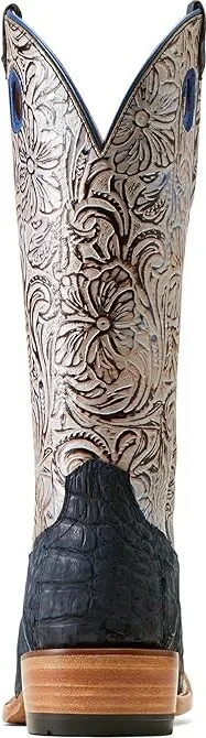 Ariat Futurity Boon Western Boots Women's Shoes Navy Sueded Caiman Belly : 6 B - Medium, Leather - Image 3