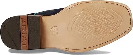 Ariat Futurity Boon Western Boots Women's Shoes Polo Blue Roughout : 5.5 B - Medium, Leather - Image 3