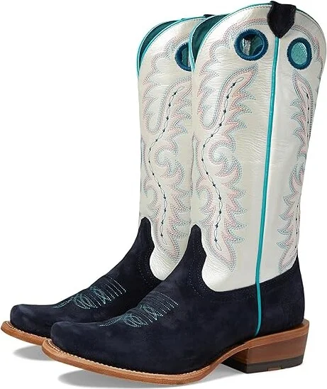 Ariat Futurity Boon Western Boots Women's Shoes Polo Blue Roughout : 5.5 B - Medium, Leather