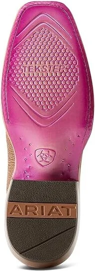 Ariat Futurity Dash Western Women's Boots Cowboy Women's Boots Scratched Tan/Azure Sunset : 9.5 B - Medium, Leather - Image 3