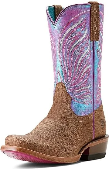 Ariat Futurity Dash Western Women's Boots Cowboy Women's Boots Scratched Tan/Azure Sunset : 9.5 B - Medium, Leather - Image 5