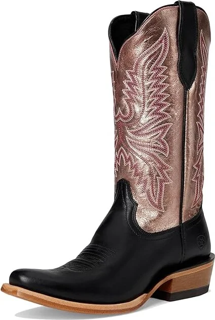 Ariat Futurity Flash Western Women's Boots Cowboy Women's Boots Midnight Black/Rose Gold Shine : 9.5 B - Medium, Leather - Image 5