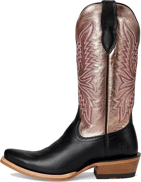Ariat Futurity Flash Western Women's Boots Cowboy Women's Boots Midnight Black/Rose Gold Shine : 9.5 B - Medium, Leather - Image 6