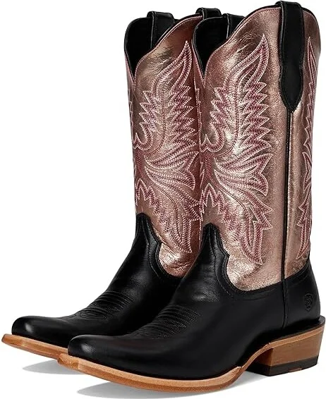 Ariat Futurity Flash Western Women's Boots Cowboy Women's Boots Midnight Black/Rose Gold Shine : 9.5 B - Medium, Leather