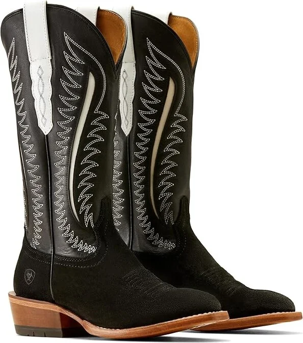 Ariat Futurity Limited Western Boots Women's Shoes Black Roughout : 5.5 B - Medium, Leather