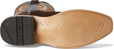 Ariat Futurity Relentless Bama Fury Cowboy Boots Chocolate Bison/Royal Blue : 11.5 EE - Wide, Leather - Image 3