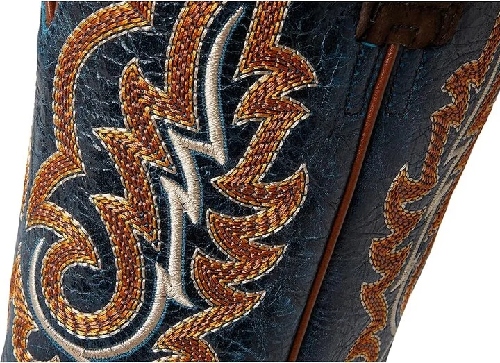 Ariat Futurity Relentless Bama Fury Cowboy Boots Chocolate Bison/Royal Blue : 11.5 EE - Wide, Leather - Image 7