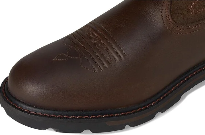 Ariat Groundbreaker Pull-On Cowboy Boots Brown : 7.5 D - Medium, Leather/Suede - Image 3