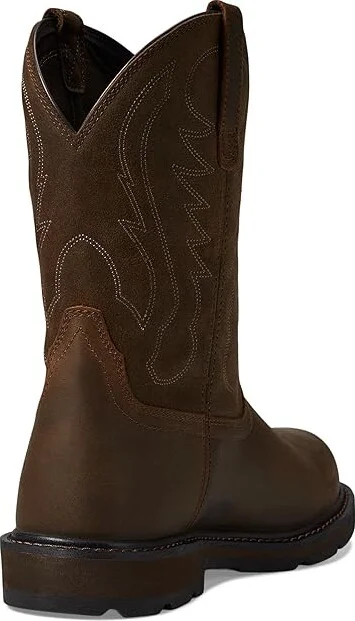 Ariat Groundbreaker Pull-on Steel Toe Men's Shoes Brown : 7 D - Medium, Leather/Suede - Image 5