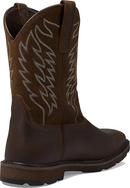 Ariat Groundbreaker Wide Square Toe Cowboy Boots Brown : 7 D - Medium, Leather - Image 5