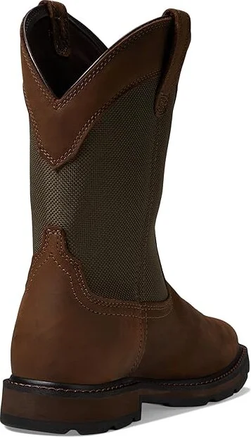 Ariat Groundbreaker Wide Square Toe H20 ST Cowboy Boots Palm Brown/Ballistic Brown : 7 D - Medium, Leather/Textile - Image 5