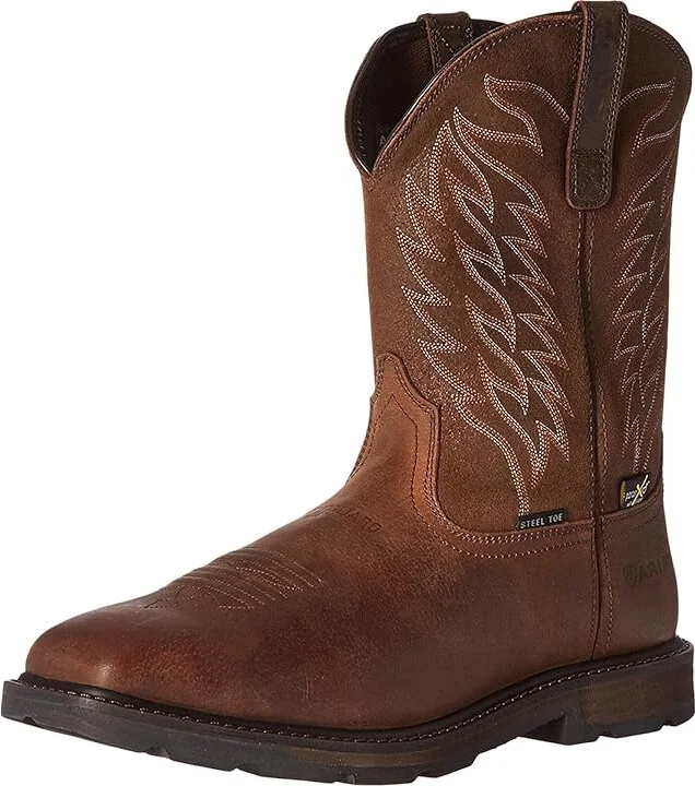 Ariat Groundbreaker WST Metguard ST Men's Work Boots Brown : 8 D - Medium, Leather/Suede - Image 2
