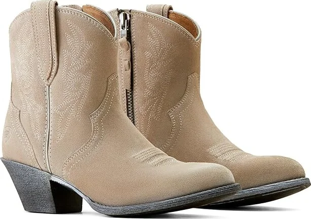 Ariat Harlan Western Boots Women's Shoes Granite Grey Suede : 5.5 B - Medium, Leather