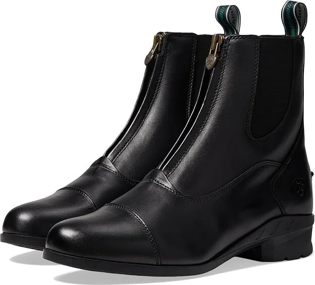 Ariat Heritage IV Zip Paddock Women's Boots Black : 5.5 B - Medium, Leather