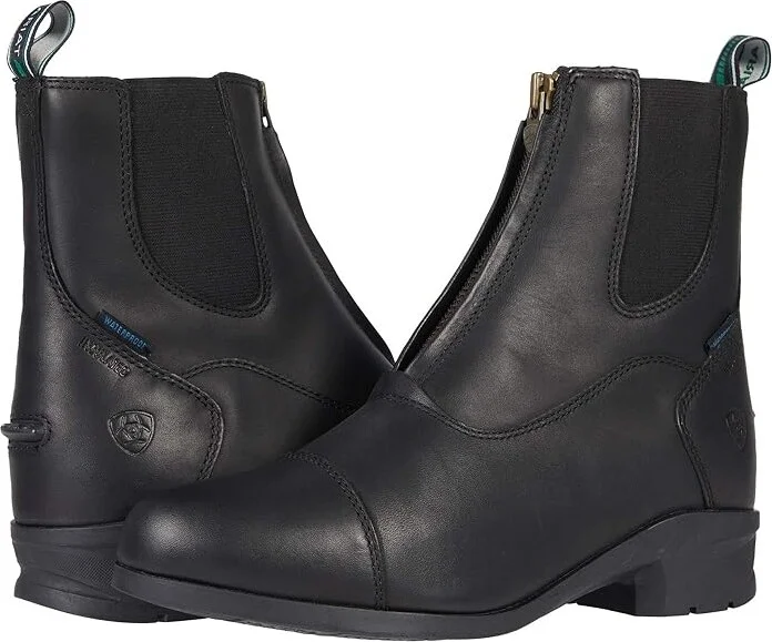 Ariat Heritage IV Zip Waterproof Insulated Women's Boots Black : 6.5 B - Medium, Leather