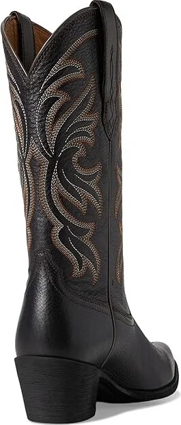Ariat Heritage J Toe Stretchfit Western Boots Women's Shoes Black Deertan : 5.5 B - Medium, Leather - Image 4