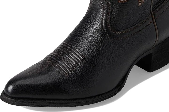Ariat Heritage J Toe Stretchfit Western Boots Women's Shoes Black Deertan : 5.5 B - Medium, Leather - Image 7