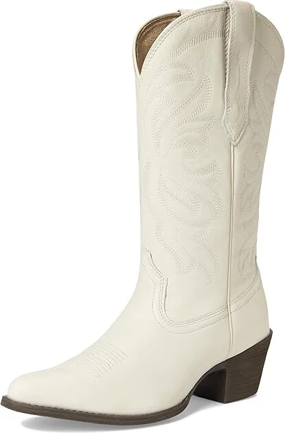 Ariat Heritage J Toe Stretchfit Western Boots Women's Shoes Rich Cream : 7.5 B - Medium, Leather - Image 5