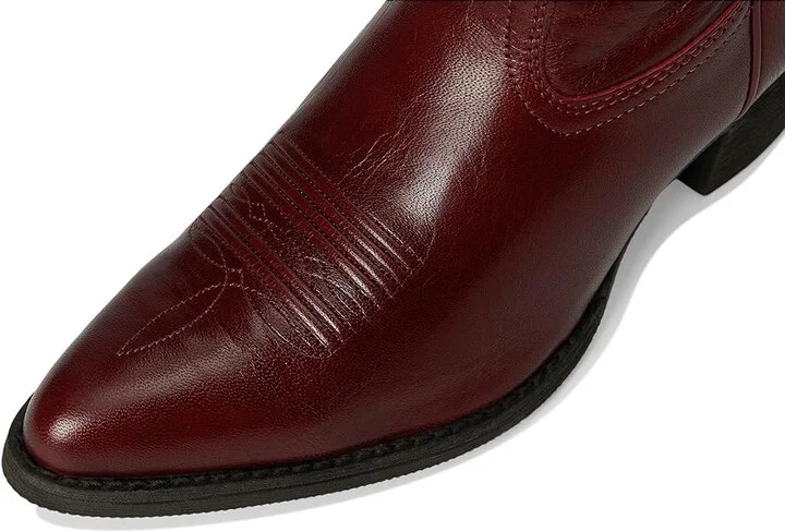 Ariat Heritage J Toe Stretchfit Western Boots Women's Shoes Sangria : 8 B - Medium, Leather - Image 2