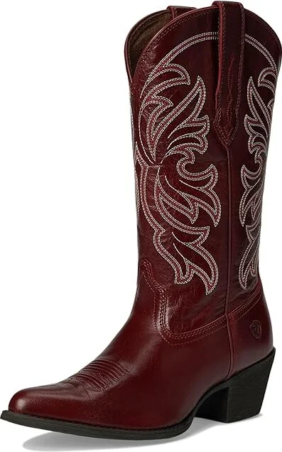 Ariat Heritage J Toe Stretchfit Western Boots Women's Shoes Sangria : 8 B - Medium, Leather - Image 5