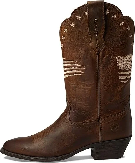 Ariat Heritage R Toe Liberty StretchFit Western Boot Women's Shoes Sassy Brown : 6 B - Medium, Leather - Image 6