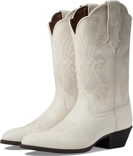 Ariat Heritage R Toe Stretch Fit Women's Shoes Distressed Ivory : 7 B - Medium, Leather