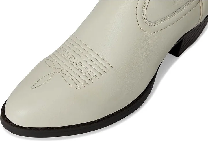 Ariat Heritage R Toe Tall Stretchfit Western Women's Boots Cowboy Women's Boots Bright Cream : 7 B - Medium, Leather - Image 2